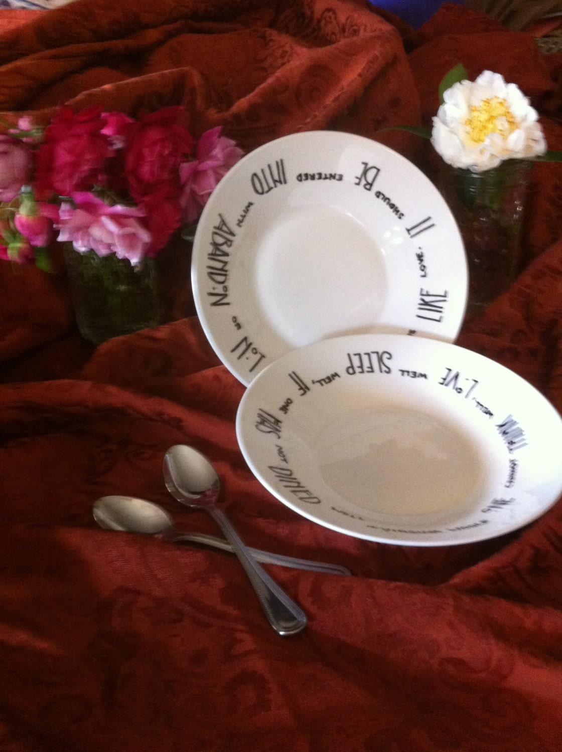 Cooking Quotable Bowls Set of 2