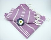 Set of 2 Hand or Head towel Peshkir, TurkishTowel, Tea Towel, Kitchen Towel, traditionally handmade , exclusive quality pure Turkish cotton.