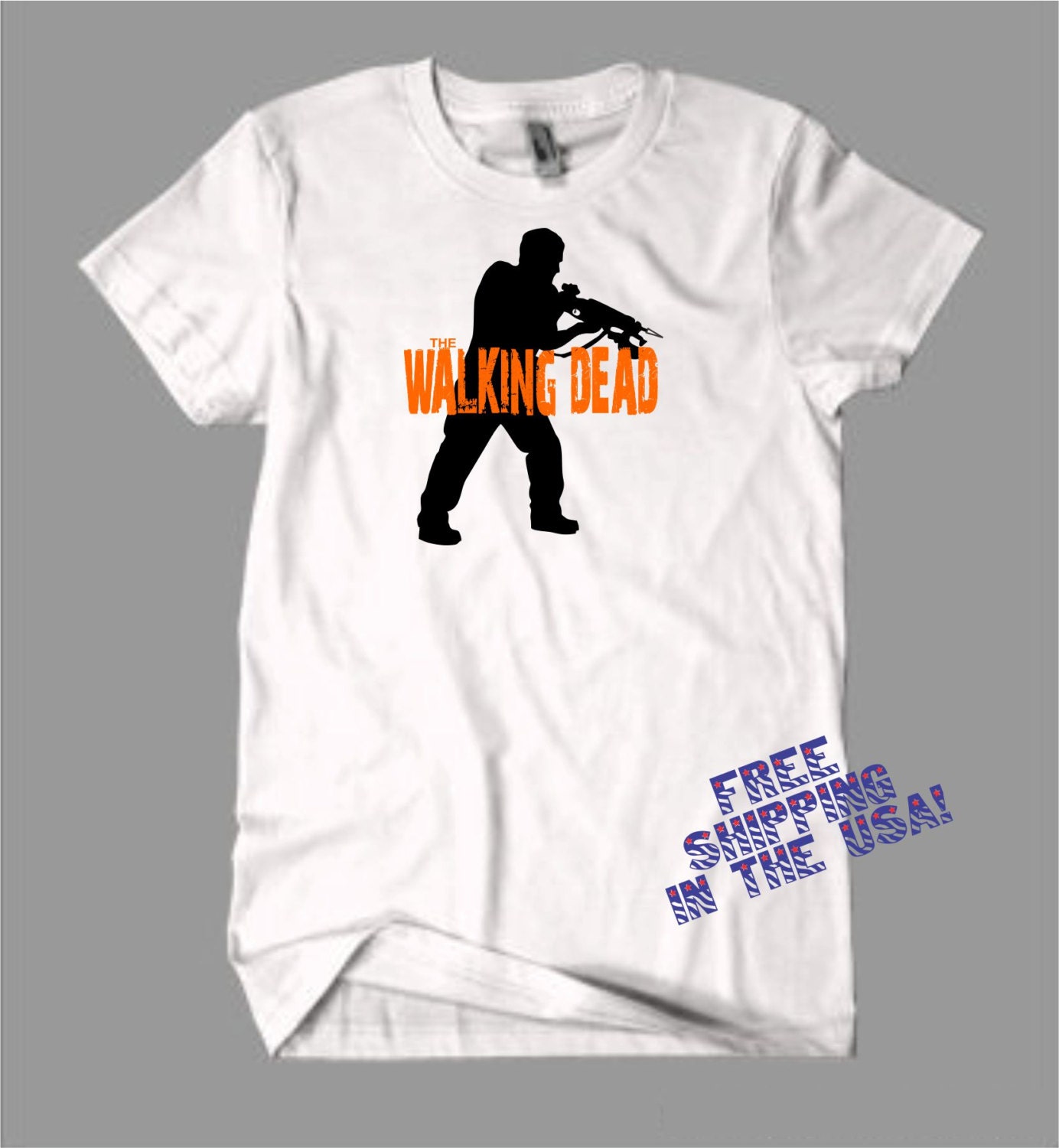 The Walking Dead Daryl Dixon Crossbow Zombie Comic Book TV Series Frank Darabont Retro Inspired Funny T Shirt S, M, L, XL, XXL Free Shipping
