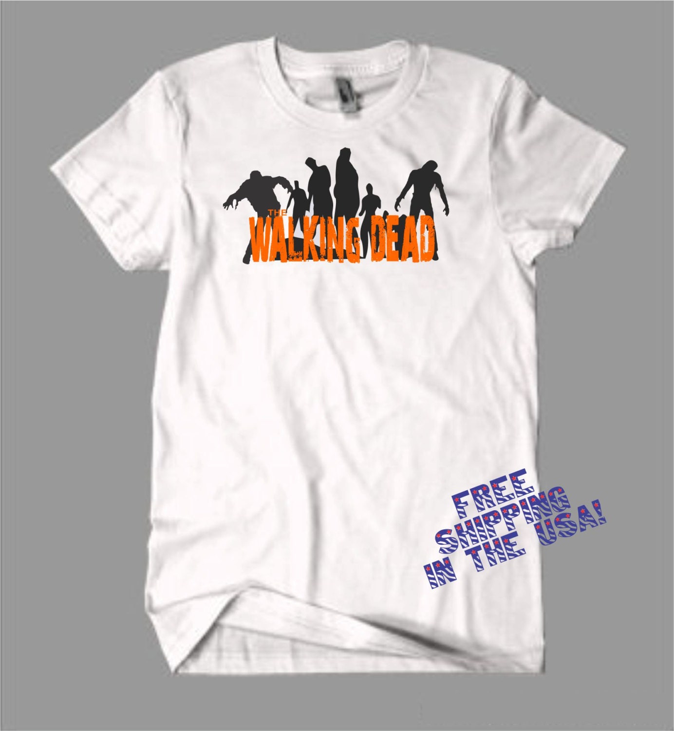 The Walking Dead Daryl Rick Zombie Comic Book TV Series Frank Darabont Retro Inspired Funny T Shirt S, M, L, XL, XXL Free Shipping