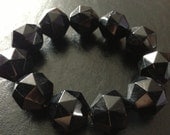 Retro Black Oversized Bracelet