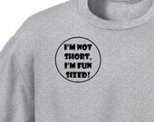 Funny Tshirt Mens T shirt Gray Tee Unisex Minimalist Clothing Humor Spring Fashion, Fun Sized