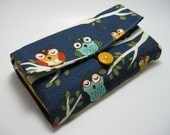 Owl Wallet- All purpose womens wallet for Cash Envelope Budgeting System