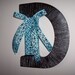 Individualized Initial Wood Letter Accented with Acrylic Paint and Ribbon