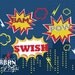 Super Hero Comic Book 4 Ft X 3 Ft Vinyl Backdrop for Baby Photography, Birthday Photo Night Sky