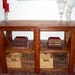 Solid Wood Farmhouse Style Console Table