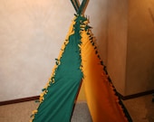 Green and Gold Small Children's Teepee