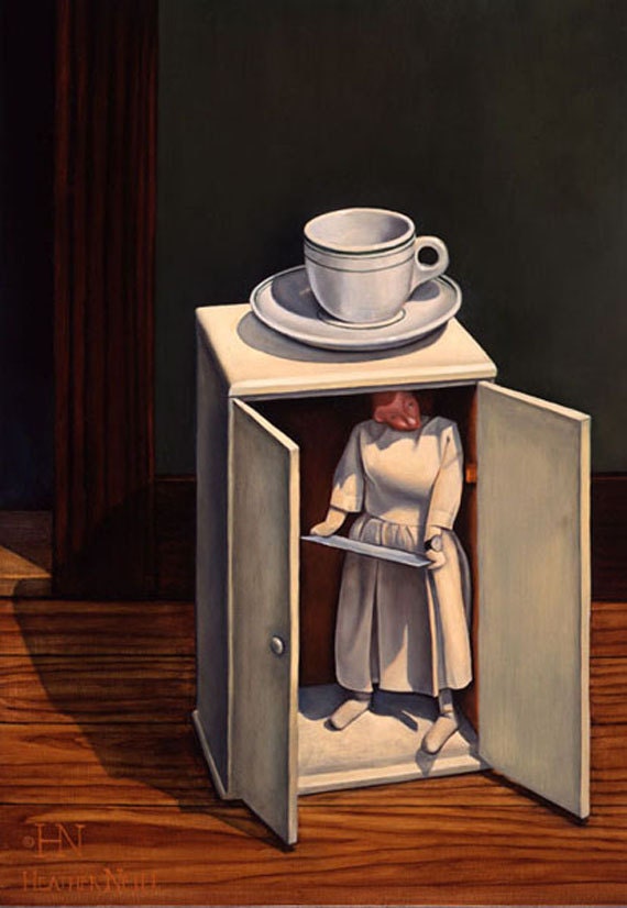 Closet Nurse Fine Art Digital Print by Artist Heather Neill