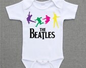 The Beatles Paul Mccartney John Lennon Ringo Starr George Harrison Onesie Baby Bodysuit or Shirt cute funny baby gift under 25