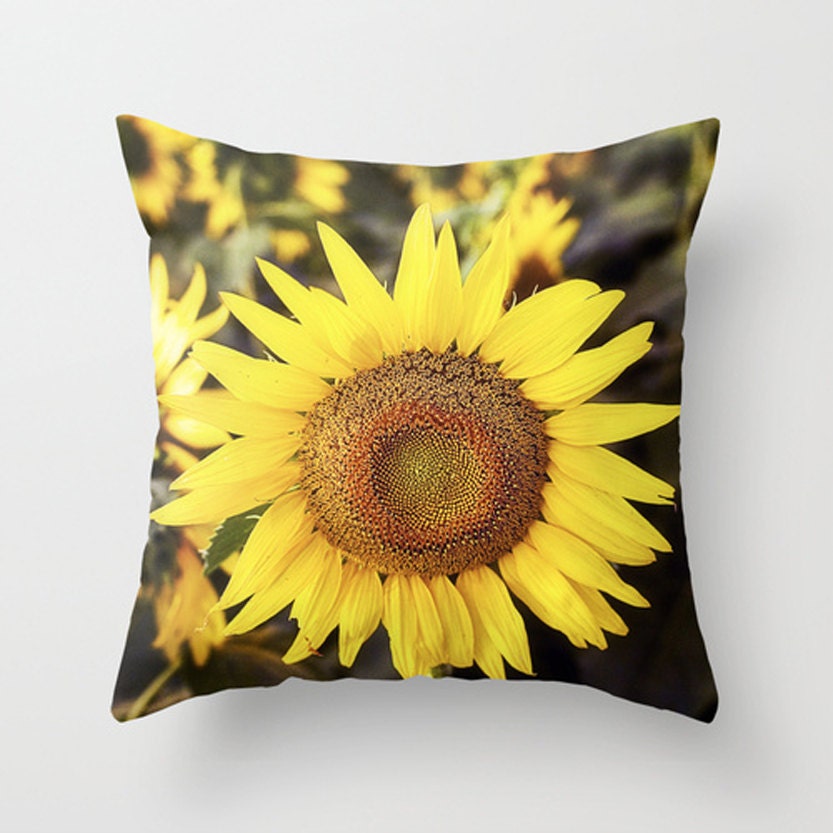 Popular items for sunflower pillows on Etsy