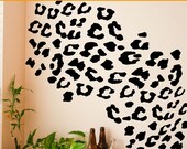 Large Wild Leopard spots 80 piece animal wall decal set vinyl bedroom 2064