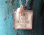 Fairy Tale Glass Necklace- Fairy Tales Do Come True