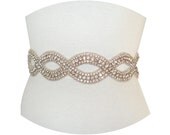 SABRINA - Exquisite Crystal Rhinestone Bridal Beaded Sash, Rhinestone Bridal Belts, Rhinestone Wedding Belt