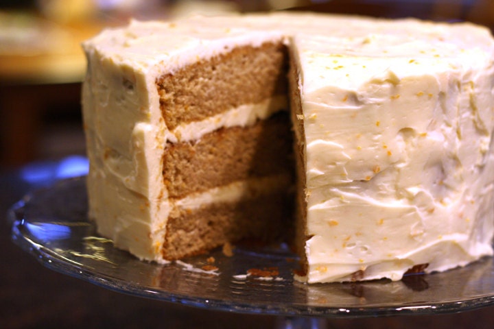 orange cake sweet gluten free low carb sugar free healthy  snack dessert paleo chocolate or vanilla icing