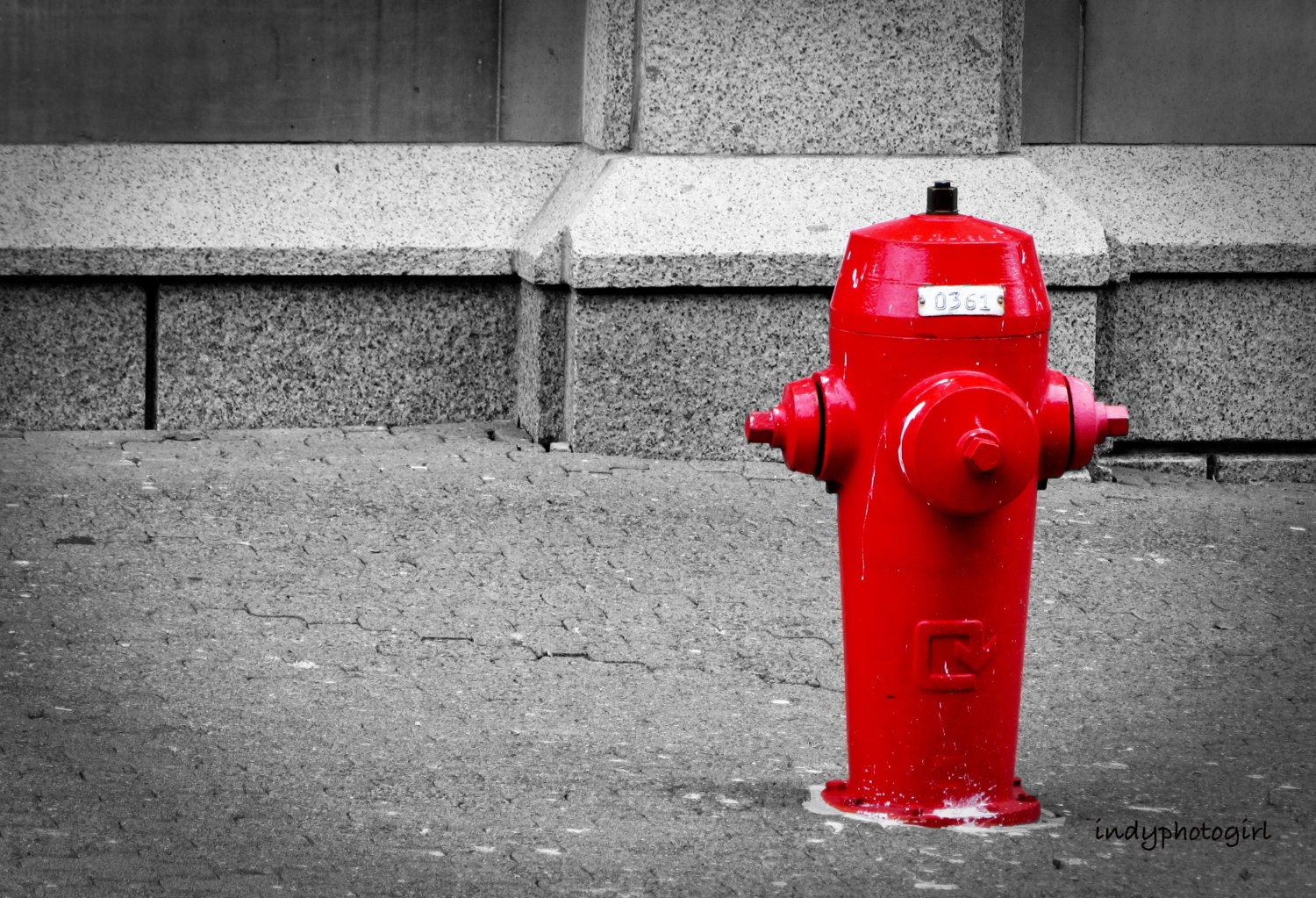 Canada Street Fire hydrant Canadian Wall Art 5x7 Photograph Wall Art - IndyPhotoGirl