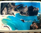 Julia Pfeiffer Burns State Park, Big Sur CA 1996, 1" Oakwood, Hang on walls, Mantel Piece, Bookshelf, Window Sill, Coffee Table Accent