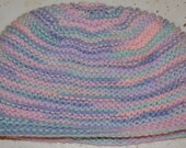 Hand Knitted Baby Hat for Girls Ages 3 - 6 Months