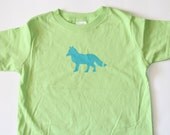 Fox Trot Hand Printed Unisex Tank, Tshirt, Bodysuit Boys Girls Newborn Baby Toddler Painted Shirt Tanks Onesie Pick Paint Color