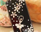 Girl iPhone 4 case iPhone 5 case iPhone 5 cover iphone 4s case bling bling iphone case,iphone cover