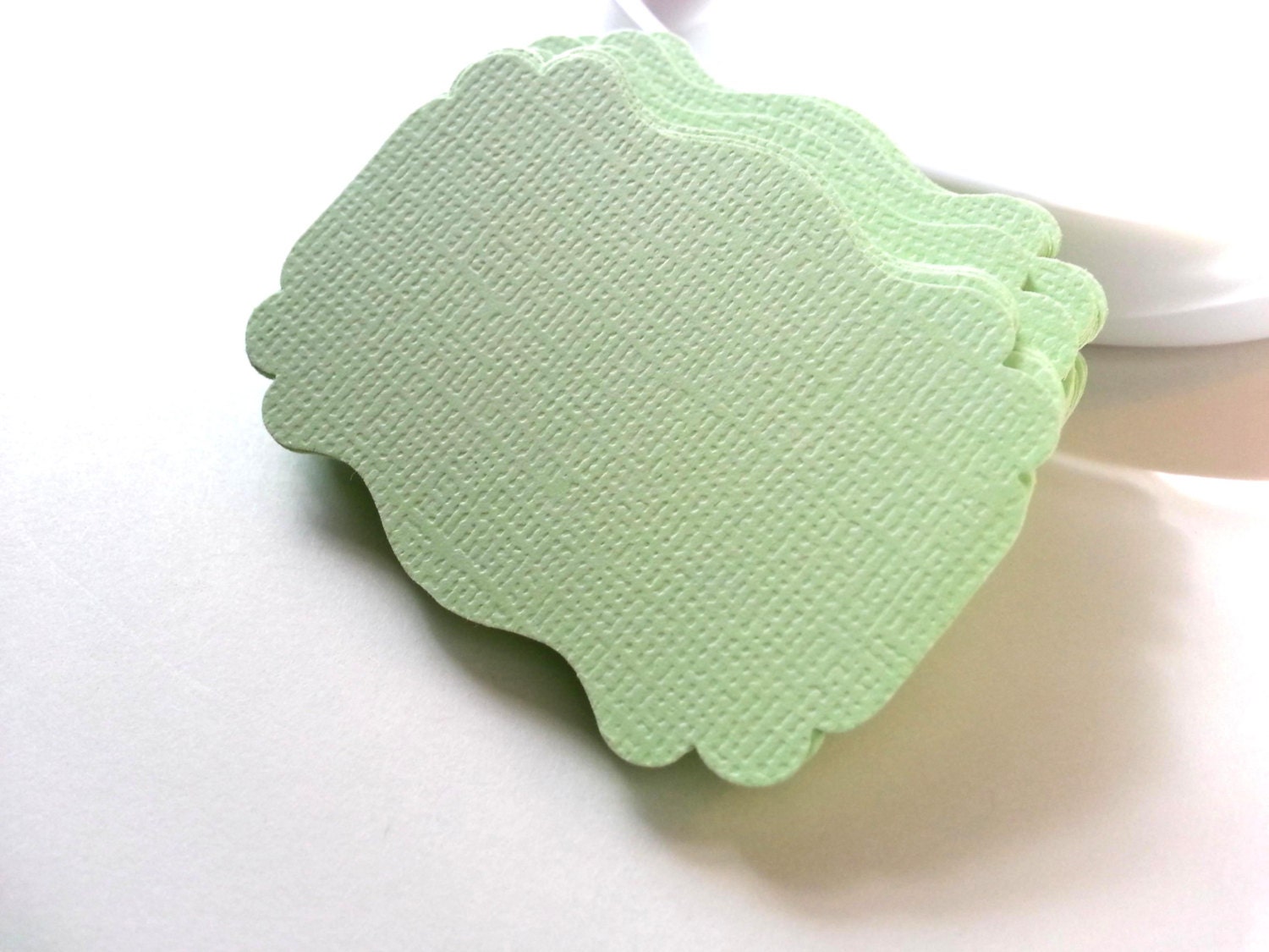50 Blank Gift Tags - Mint Green /  Wedding Escort Cards /  Wedding Tree Cards / Party Favor Tags/ Scrapbooking/ Paper crafts