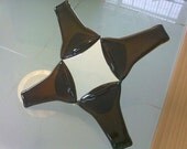 star mirror made out of recycled bottles