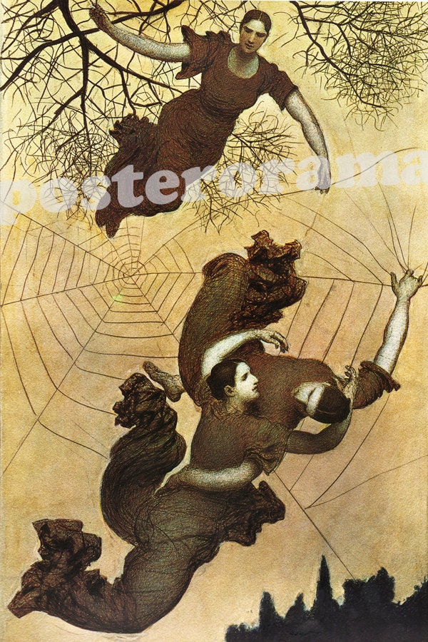 Autumn Illustrated by Xavier Mellery POSTER large 20 x 30 giclee reproduction 1890 Print