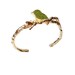 Cocktail Bird bracelet, Bird  Cuff  in Metal, Tree  Bangle in Metal, Cocktail Bird bracelet