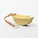 Leather Key Holder Yellow Banana Key Chain Key holder