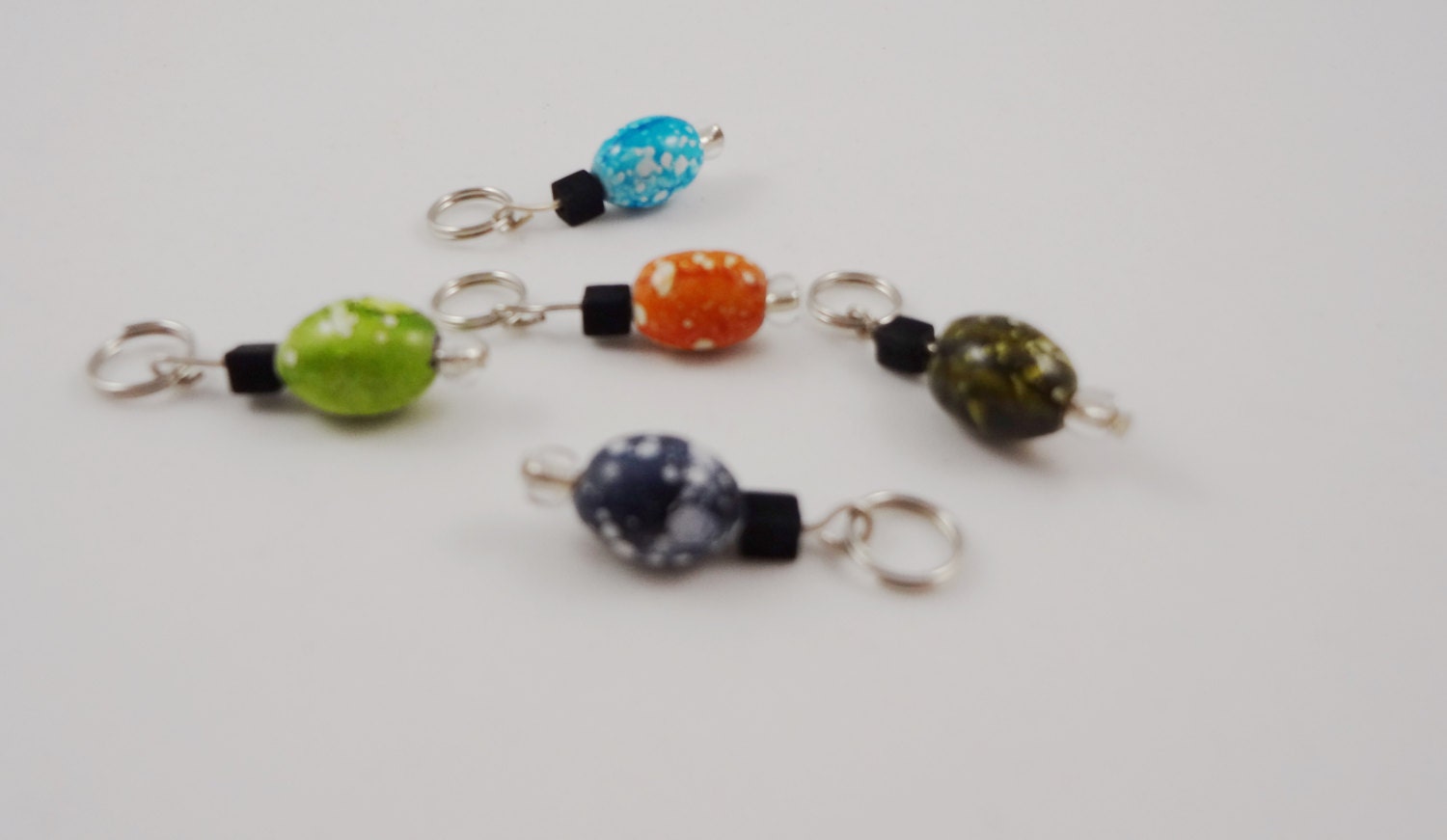 Spotted Colors Stitch Markers Set (5)  for Knitting