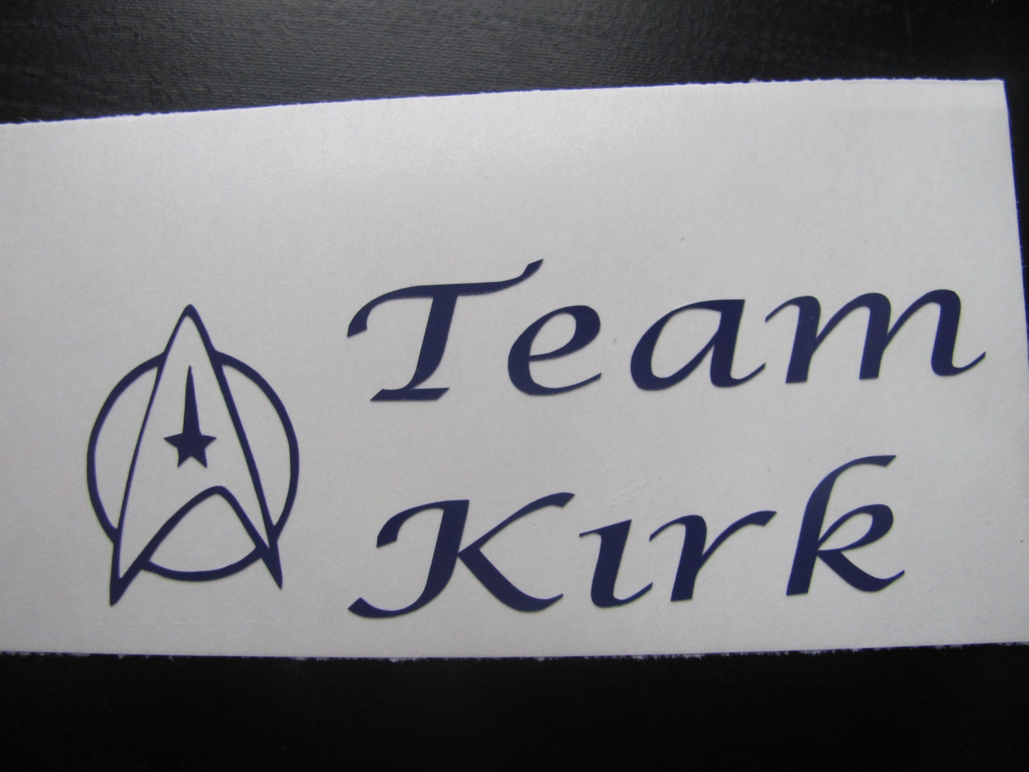 Star Trek - Team Kirk or Team Picard - Vinyl Decal for Laptop, Car, Cell phone, iPod, Window, Wall, Wherever