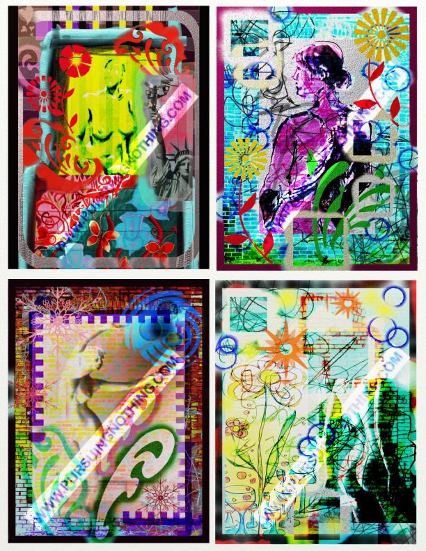 Digital Post Cards  "Nude Ladies"