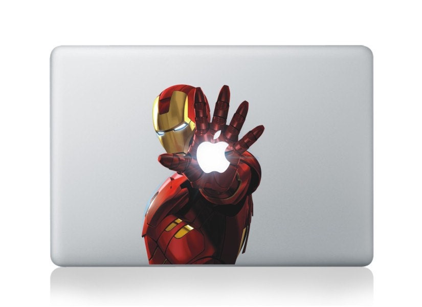 Iron Man -- Mac Decal Mac Sticker Macbook Decals Macbook Stickers  Vinyl Decal for Apple Laptop Macbook Pro / Macbook Air / iPad