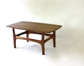 Mid-century Modern Walnut Side Table Vintage Design