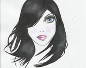 Fashion Illustration from original watercolor