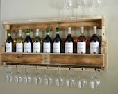 Wine Rack, Reclaimed Pallet Wood, Pallet Wine Rack, Fathers Day Gift, Rustic Decor, Repurposed Pallet, Pallet Wood Furniture, Upcycled Shelf