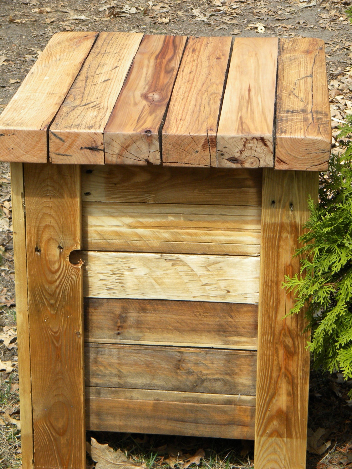 Reclaimed Pallet Wood, End Table, Sofa Table, Night Stand, Rustic Furniture, Upcycled, Pallet Furniture, Distressed End Table, Small Table