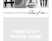 Alphabet Art Personalized Graduation Gift