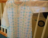 Hand Embroidered Kurti / tunic With Crochet finishing size Large