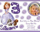 sophia the first birthday invitation, or sophia the first thank you card - i can write any text