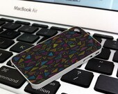 Yellow Glass Geometric Pastel Unique iPhone 4 Case , Plastic iPhone 5 case