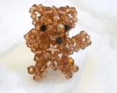 Bear Figurine Beaded Bear Figure