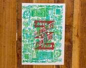 Letterpress poster print - LA Printers Fair