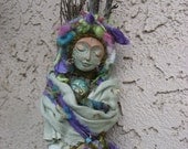 Lady of the Lake.  Assemblage Art Doll  ooak