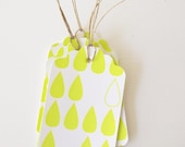 5-Pack Raindrops gift tags