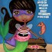 African American Mermaid Art Superhero Princess Fairy Pirate Ballerina Motivational Print With Dark Skin For Little Girls We Can Be Anything