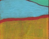 Contemporary Abstract Painting Untitled 6 x 6 Original Art by Betty Refour