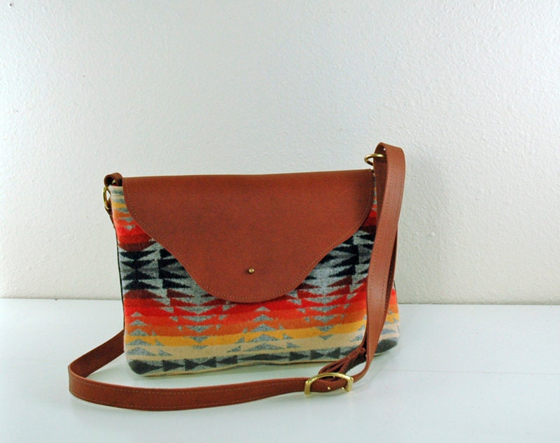 Appetite Nina Bag in Beautiful Wool and Leather