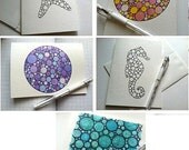 PICK ANY FIVE giclee print / greeting card assortment (5" x 6.8") with envelopes- you choose designs