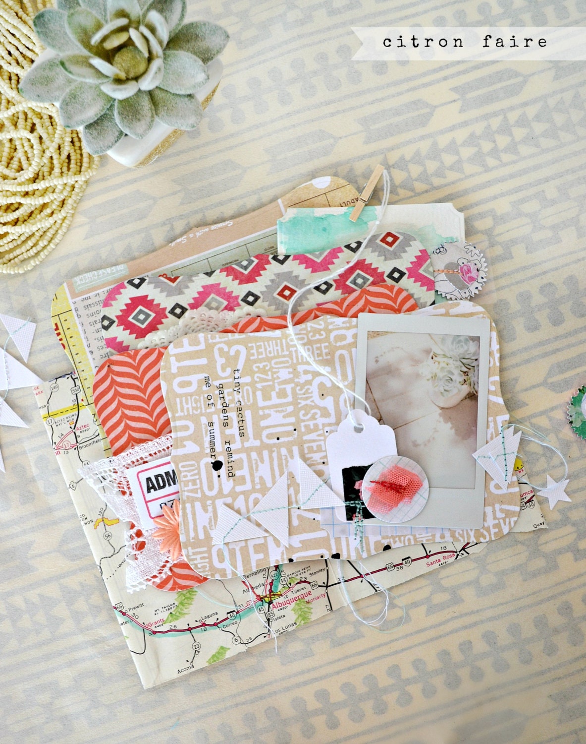 Summer Love, mini scrapbook kit