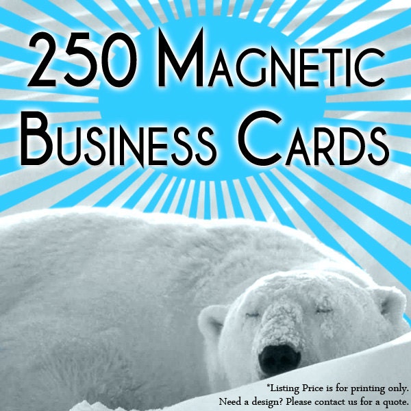 Magnet Printing 250 Business Card Size Magnets